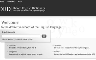 Why I Love the OED: Diachronicity