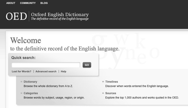 Why I Love the OED: Diachronicity