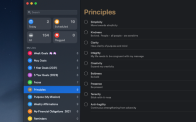 My Aspirational Principles