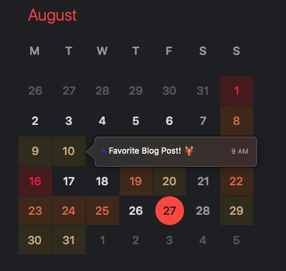 My Favorite August Post