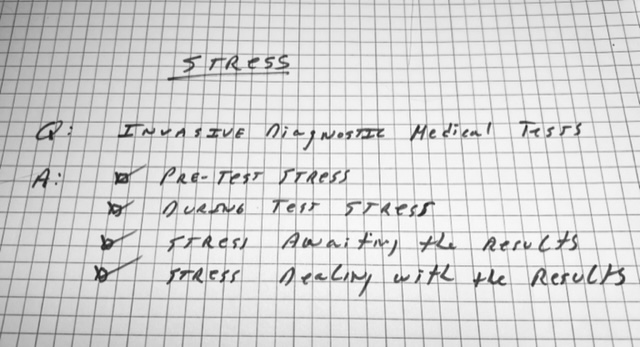 The Stresses of Invasive Diagnostic Testing