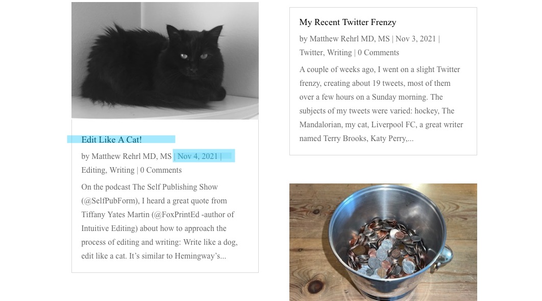 My Favorite November Blog Post