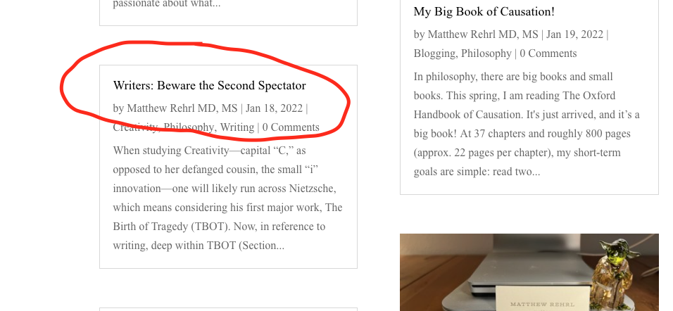 My Best Blog Post of January, 2022