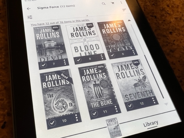 My Kindle Reading Today: James Rollins
