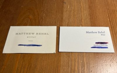 Two Business Cards For Conferences