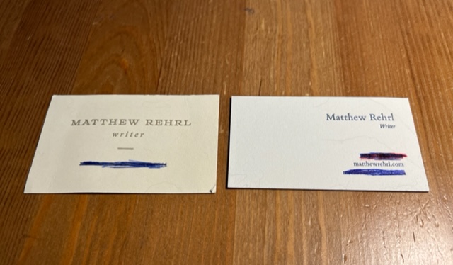 Two Business Cards For Conferences